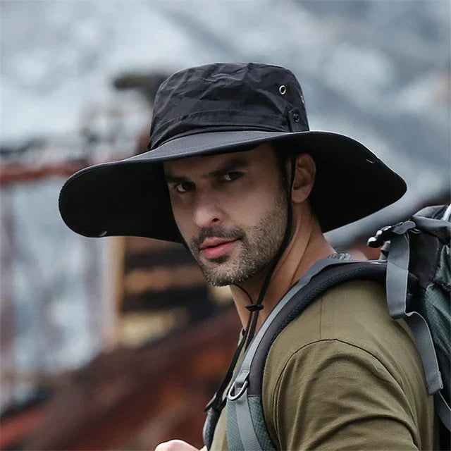 Unisex Outdoor Bucket Hut mit Kinnband 2