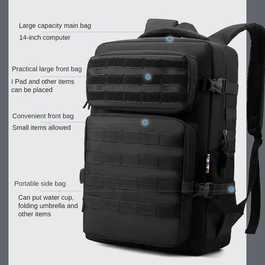 Unisex Outdoor Rucksack 45L für Camping und Wandern 2