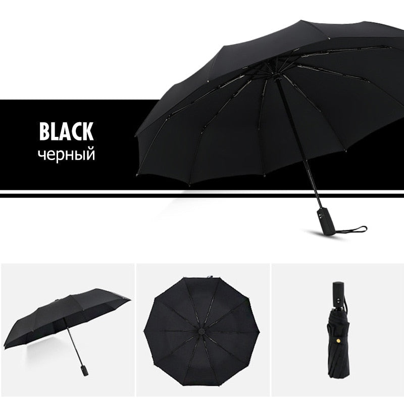 Unisex Regenschirm Groß Sturmsicher für Windige Tage 3