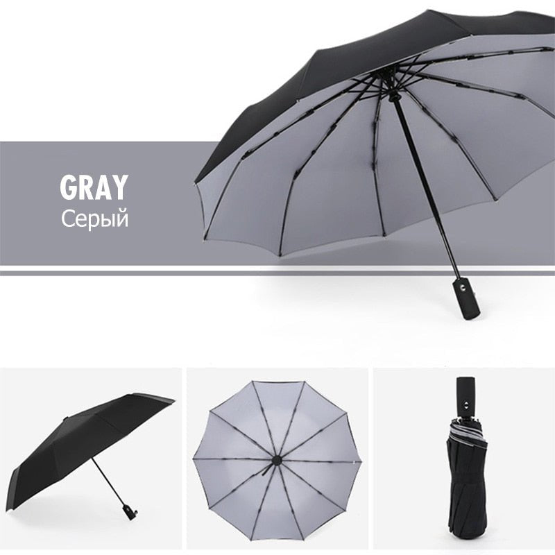 Unisex Regenschirm Groß Sturmsicher für Windige Tage 7