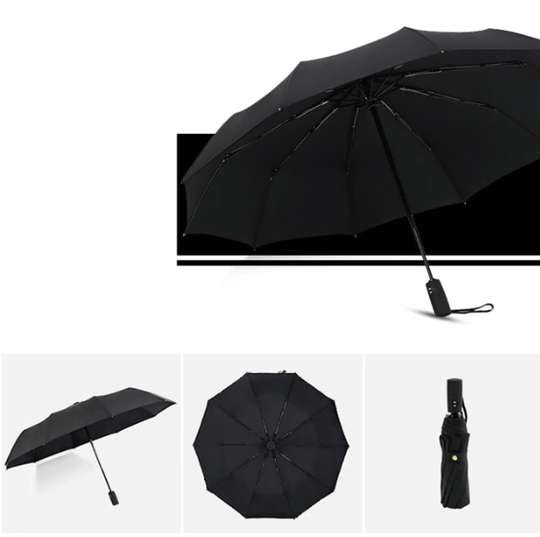 Unisex Regenschirm Groß Sturmsicher für Windige Tage 9