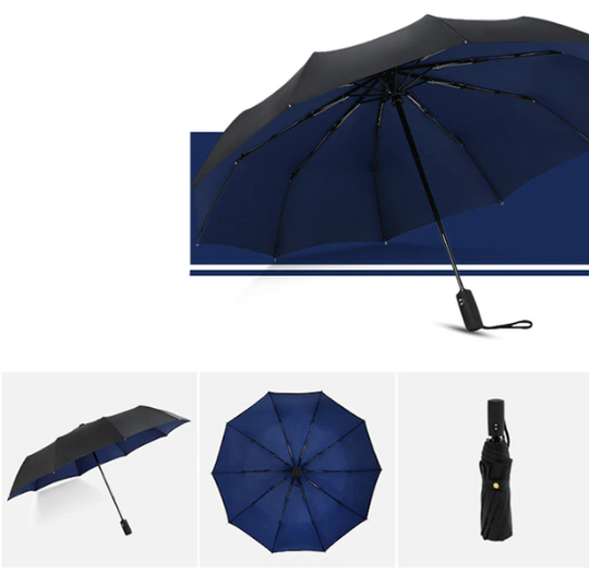 Unisex Regenschirm Windfest Automatisch Kompakt für Alle Wetterlagen 11
