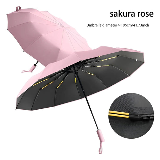 Unisex Regenschirm mit UV-Schutz und windfester Konstruktion 1