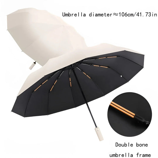 Unisex Regenschirm mit UV-Schutz und windfester Konstruktion 6