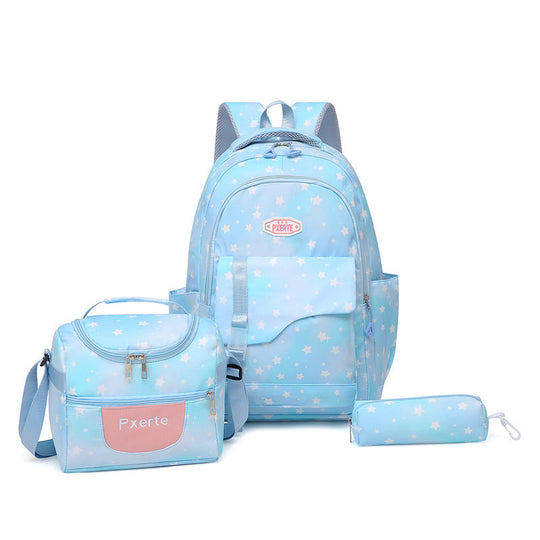 Unisex Rucksack-Set mit Sternmuster Funktional und Vielseitig 0