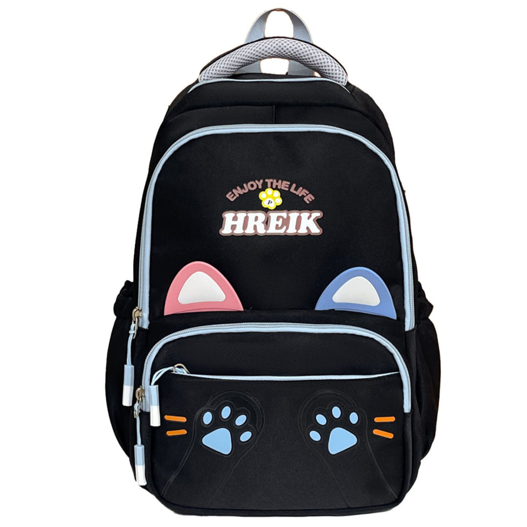 Unisex Rucksack mit Katzenohren und Verspielt Design für Schule und Freizeit 2
