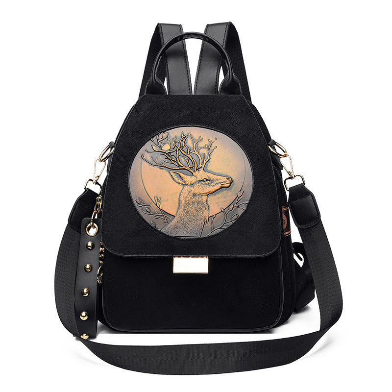 Unisex Rucksack mit Künstlerischer Prägung für Alltag und Freizeit 0