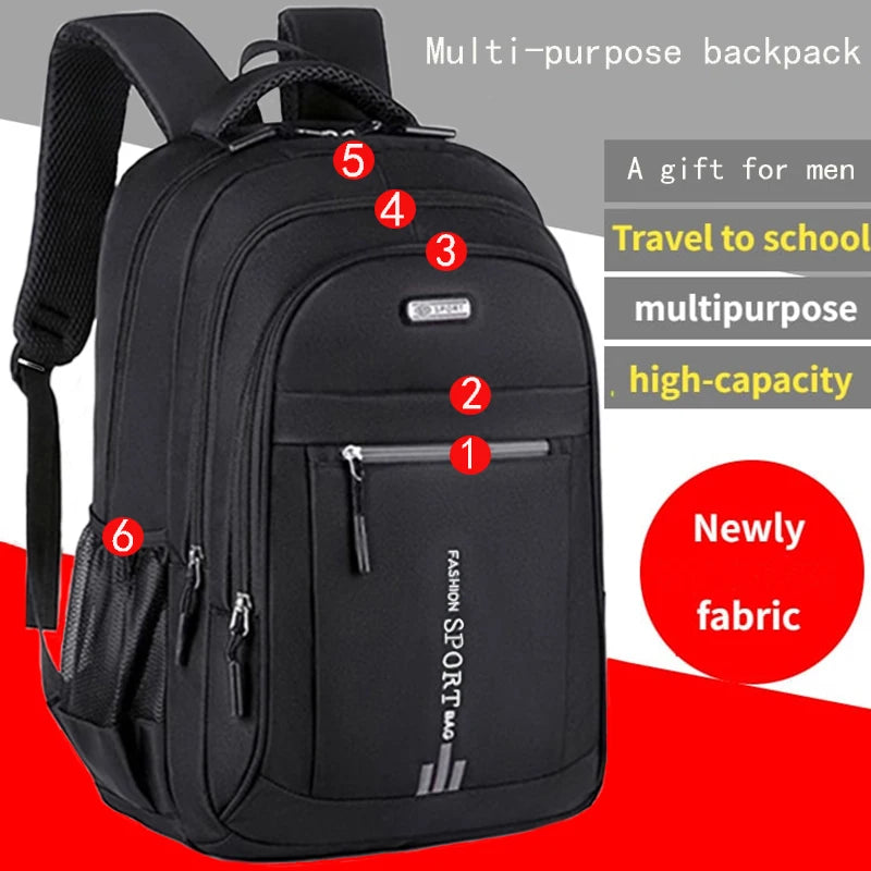 Unisex Rucksack mit großem Fassungsvermögen für Geschäftsreisen 0