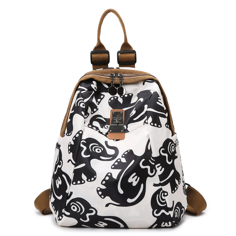Unisex Rucksack mit kreativem Elefantenmuster 0