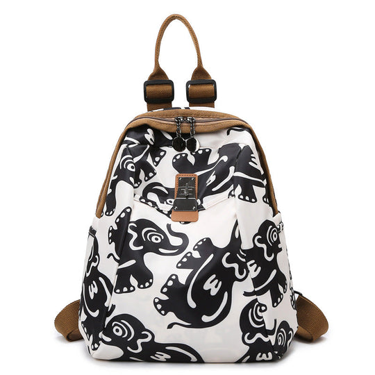 Unisex Rucksack mit kreativem Elefantenmuster 0