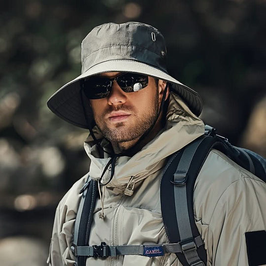 Unisex Sonnenhut Atmungsaktiv für Outdoor-Aktivitäten mit Breiter Krempe 1