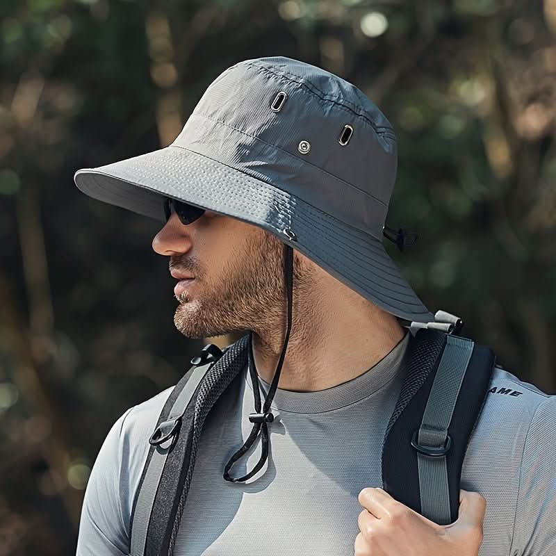 Unisex Sonnenhut Atmungsaktiv für Outdoor-Aktivitäten mit Breiter Krempe 3