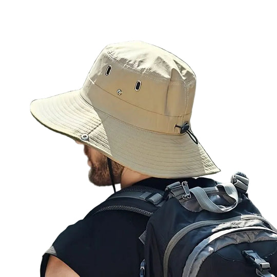 Unisex Sonnenhut Atmungsaktiv für Outdoor-Aktivitäten mit Breiter Krempe 4