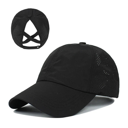 Unisex Sport-Basecap Mit Verstellbarem Verschluss Und Pferdeschwanzöffnung 6