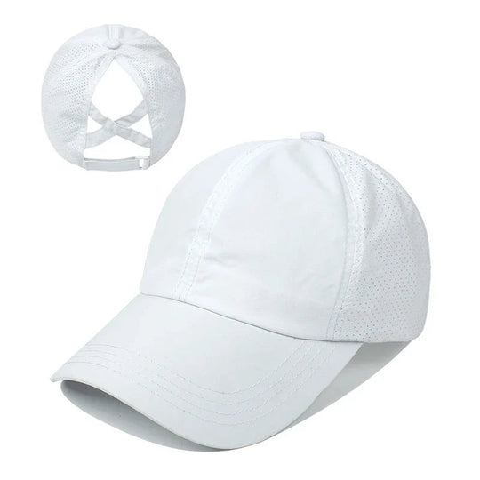 Unisex Sport-Basecap Mit Verstellbarem Verschluss Und Pferdeschwanzöffnung 8
