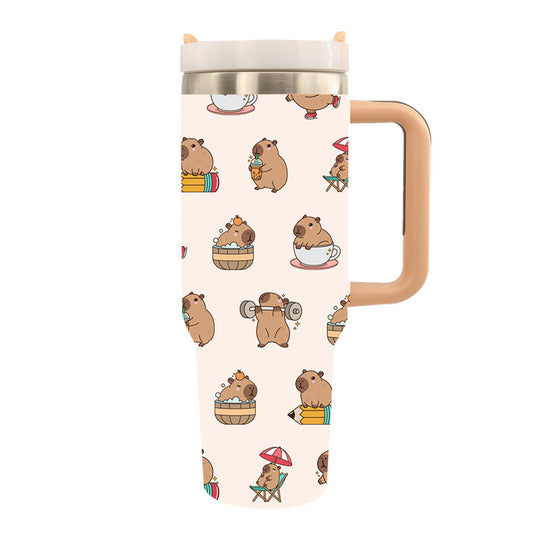 Unisex Thermo Trinkbecher mit Künstlerischem Design für Heiße und Kalte Getränke 16