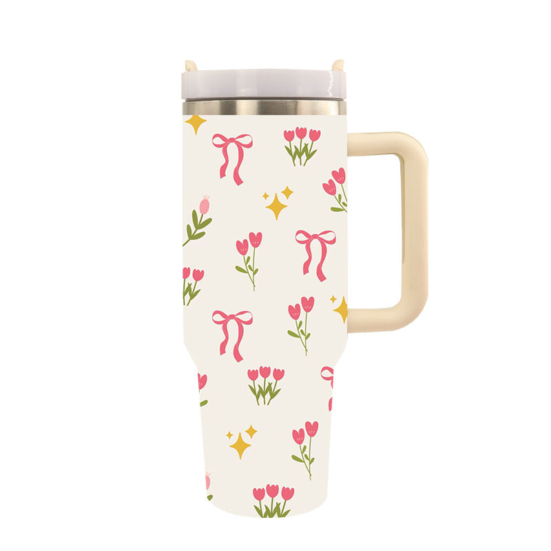 Unisex Thermo Trinkbecher mit Künstlerischem Design für Heiße und Kalte Getränke 4