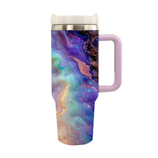 Unisex Thermo Trinkbecher mit Künstlerischem Design für Heiße und Kalte Getränke 9