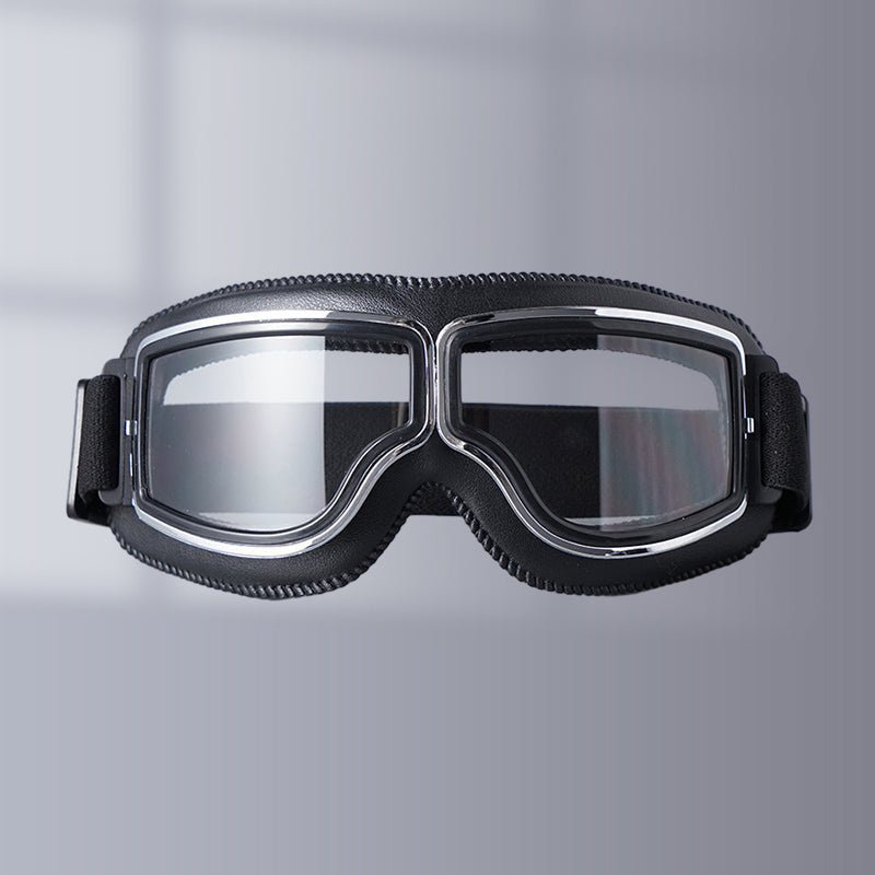 Unisex Vintage Motorradbrille im Retro-Stil 0
