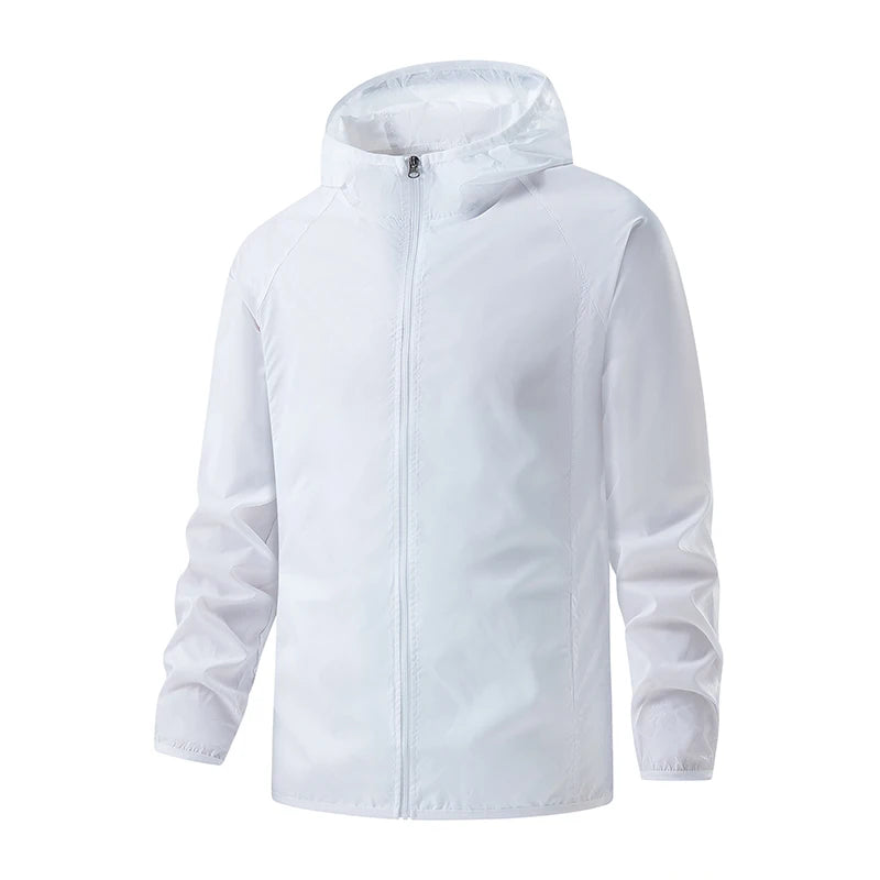 Unisex Wanderjacke mit Kapuze, wasserabweisend und UV-Schutz 11