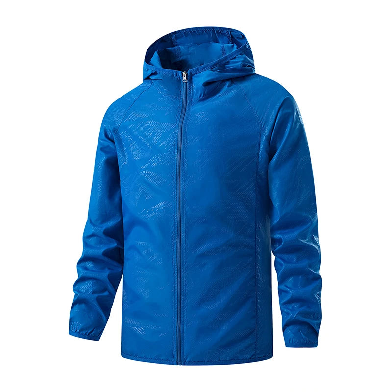 Unisex Wanderjacke mit Kapuze, wasserabweisend und UV-Schutz 12