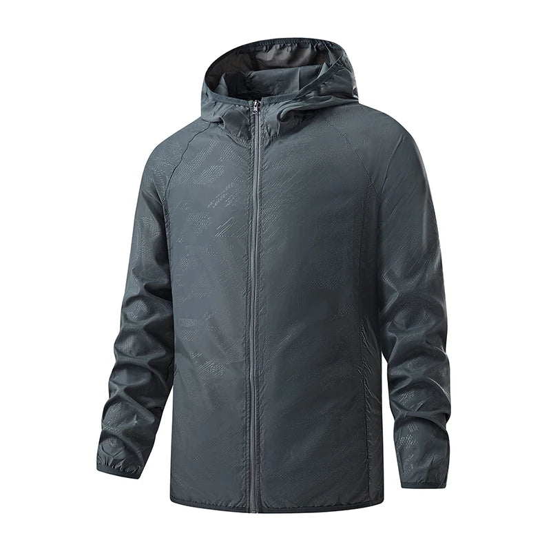 Unisex Wanderjacke mit Kapuze, wasserabweisend und UV-Schutz 13