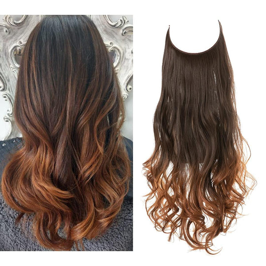 Unsichtbare Haarsträhnen für volles Haar 8