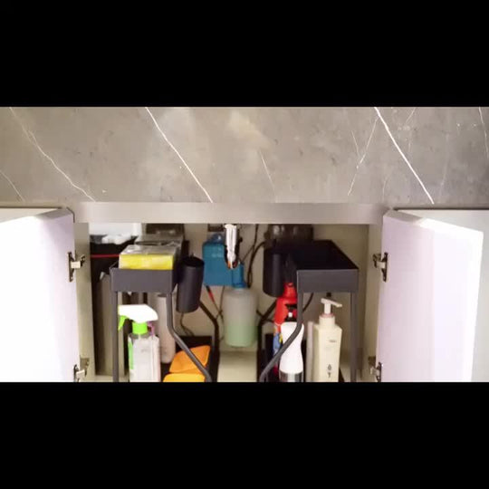 Untertisch-Organizer mit Ausziehbarer Schublade für Küche und Badezimmer 8
