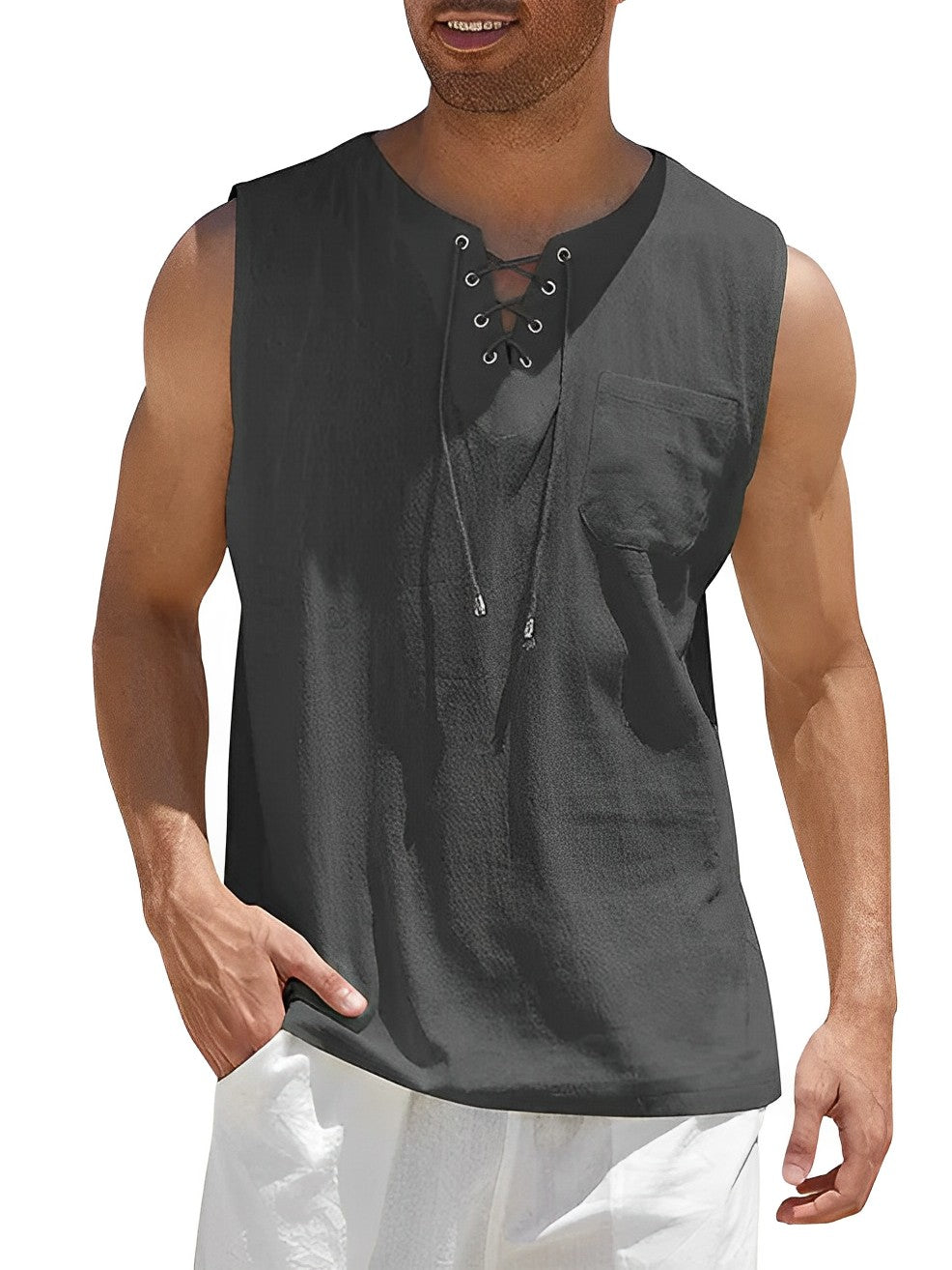 Herren Tanktop Atmungsaktiv Baumwolle Für Sport Und Freizeit 5
