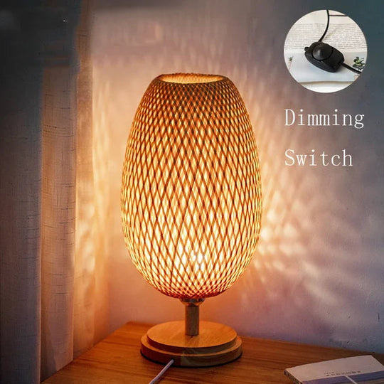 Vintage Tischlampe für Wohnzimmer und Schlafzimmer - Rustikale Tischleuchte mit natürlichem Charme 10