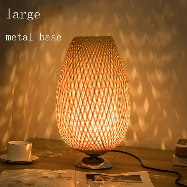 Vintage Tischlampe für Wohnzimmer und Schlafzimmer - Rustikale Tischleuchte mit natürlichem Charme 11