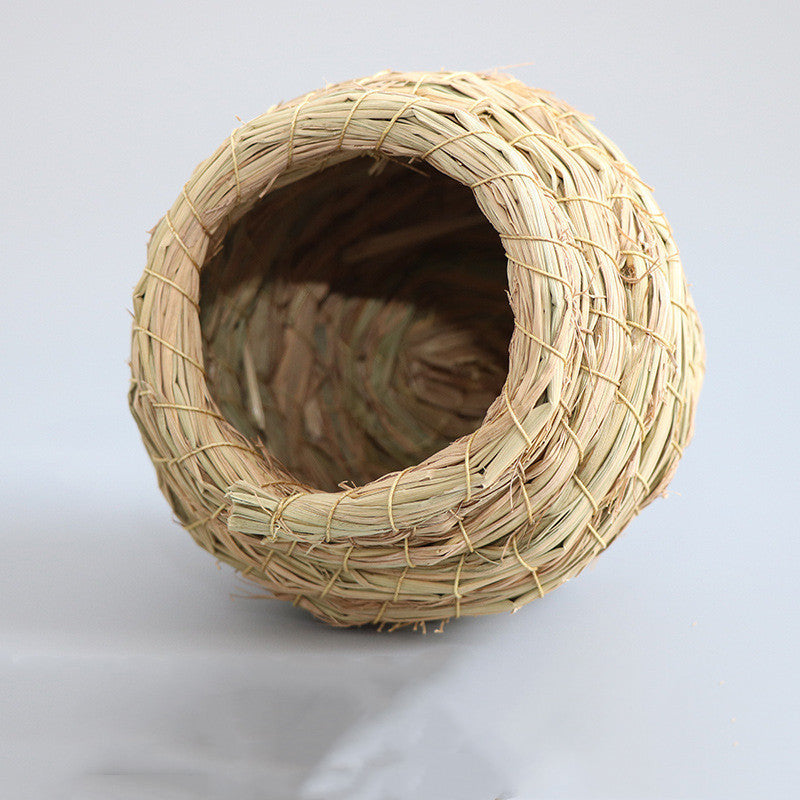 Vogelnest aus Naturstroh für Kleintiere 4
