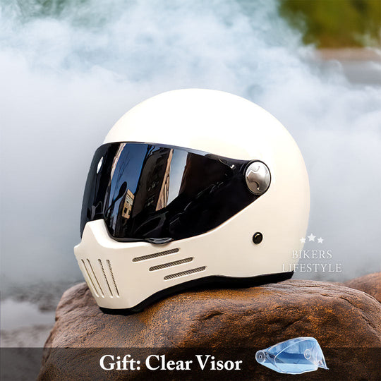 Vollgesichts-Motorradhelm Integralhelm für Herren und Damen 4