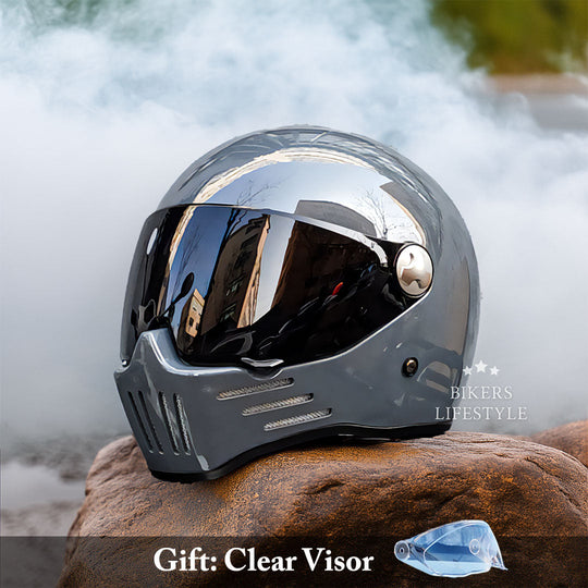 Vollgesichts-Motorradhelm Integralhelm für Herren und Damen 5