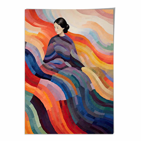 Wandbild mit abstraktem surrealen Druck für Frauen 0