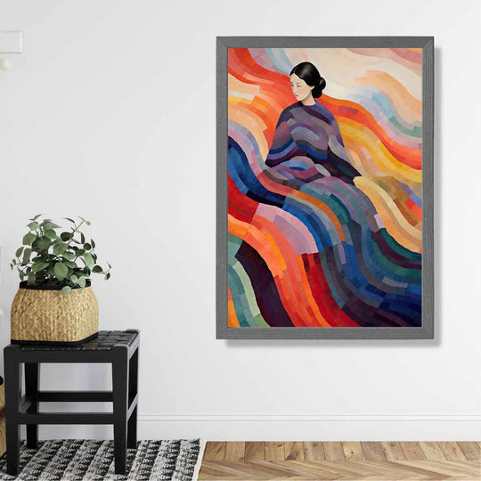 Wandbild mit abstraktem surrealen Druck für Frauen 2