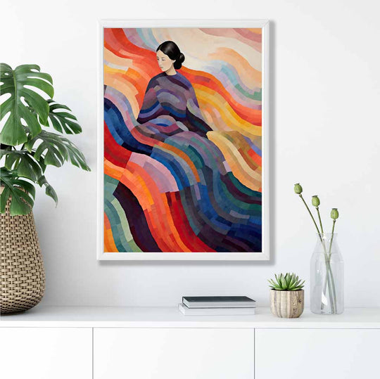 Wandbild mit abstraktem surrealen Druck für Frauen 4