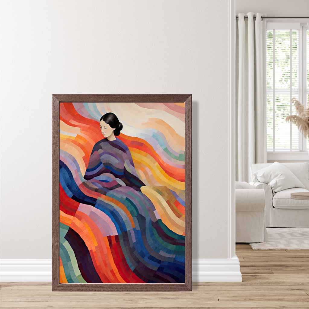 Wandbild mit abstraktem surrealen Druck für Frauen 5
