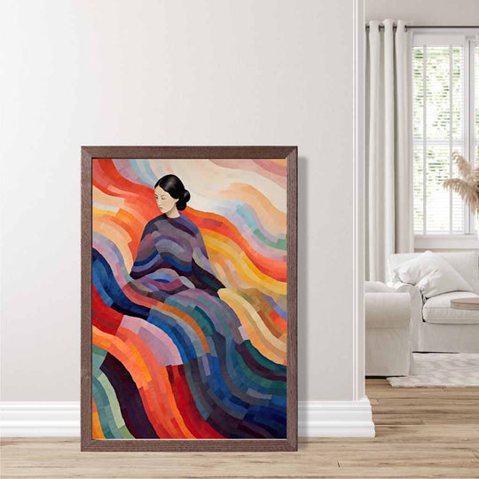 Wandbild mit abstraktem surrealen Druck für Frauen 5