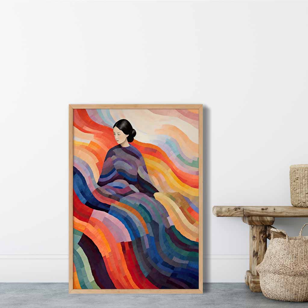 Wandbild mit abstraktem surrealen Druck für Frauen 7