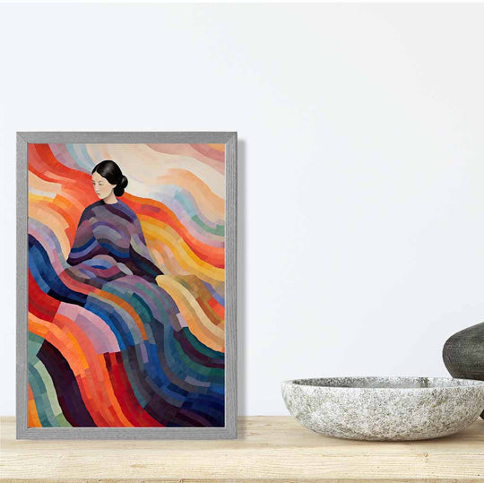 Wandbild mit abstraktem surrealen Druck für Frauen 8