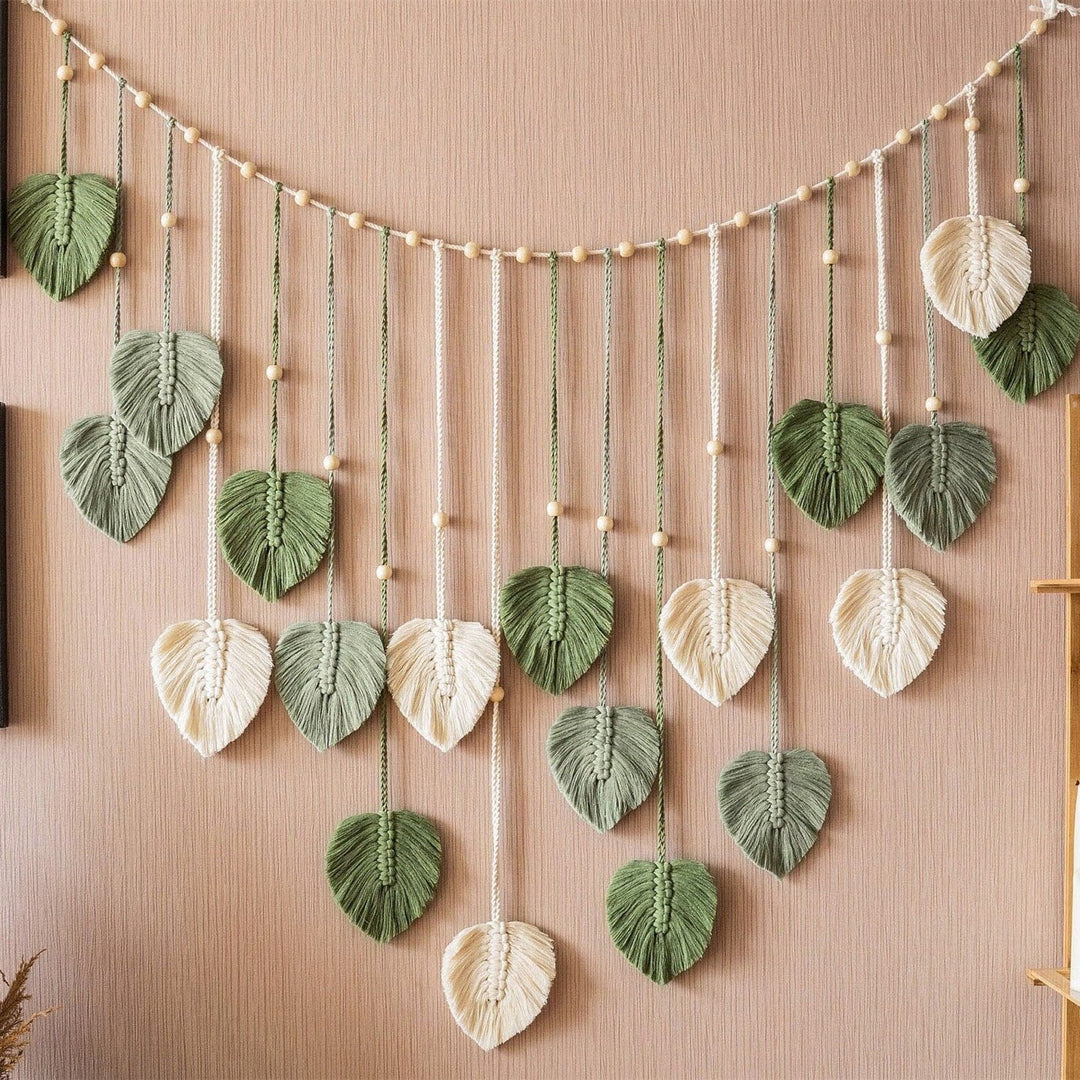 Wanddekoration Boho-Makramee-Girlande für Zuhause 1