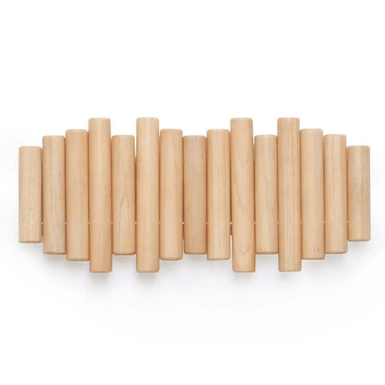 Wandgarderobe Aus Holz Im Skandinavischen Design Für Mäntel Und Taschen 3