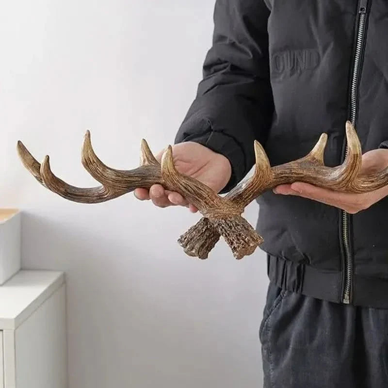 Wandhaken Geweih Vintage Stil 2