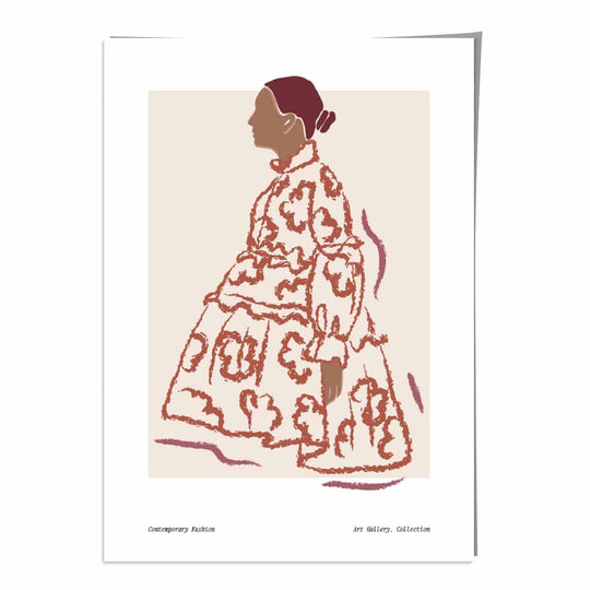 Wandkunst Poster Modern Minimalistisch für Frauen 0