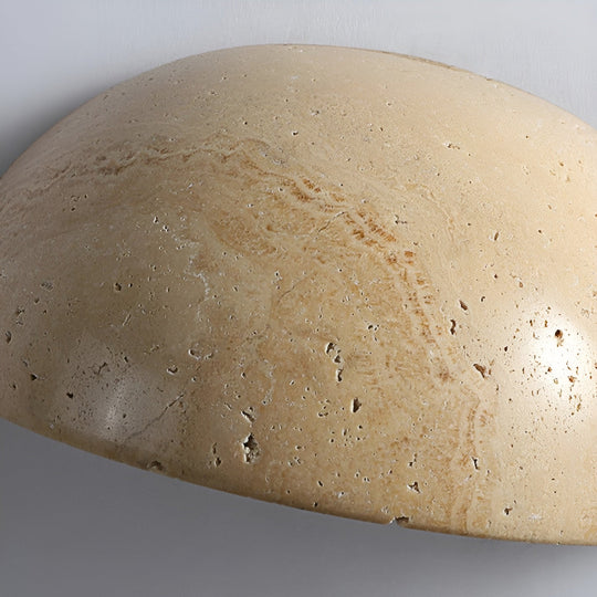 Wandleuchte Innen Halbrund im Wabi-Sabi Stil – LED Wandleuchte für modernes Interieur 2