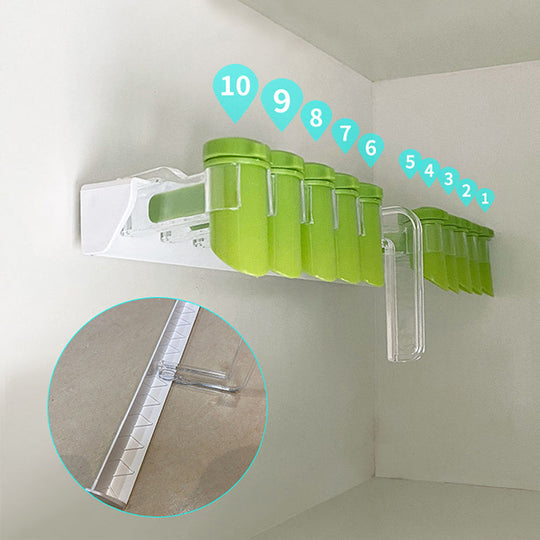 Wandregal Für Gewürze Mit Verschiedenen Öffnungen - Platzsparendes Design Für Die Küche 3