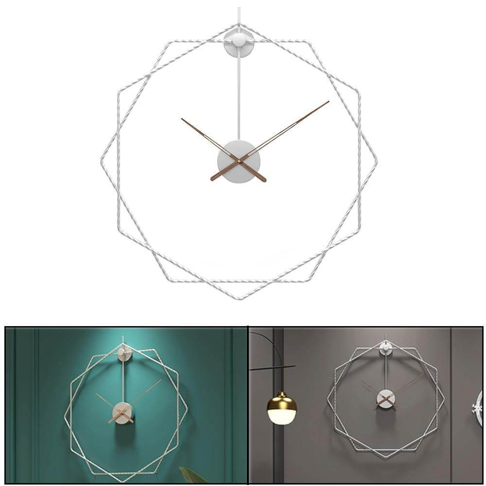 Wanduhr Modern Geometrisch Groß Hingucker für Wohnzimmer und Büro 2