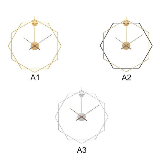 Wanduhr Modern Geometrisch Groß Hingucker für Wohnzimmer und Büro 5