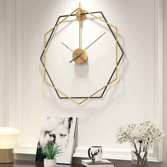 Wanduhr Modern Geometrisch Groß Hingucker für Wohnzimmer und Büro 6